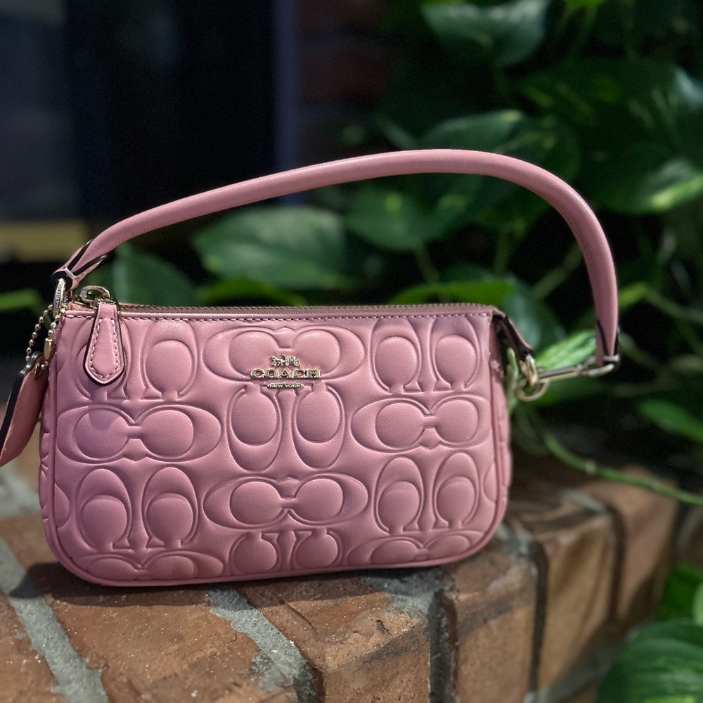 Coach Blush Embossed Shoulder Bag